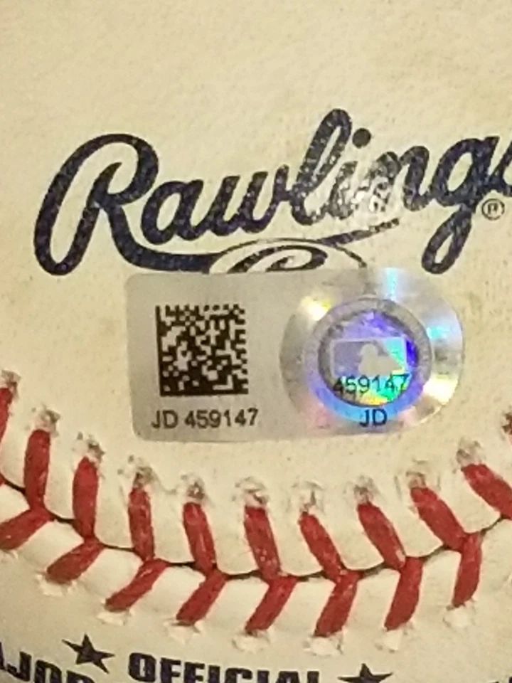 Aaron Judge & Giancarlo Stanton Game Used Rawlings Official MLB Baseball MLB... - Image 3 of 4