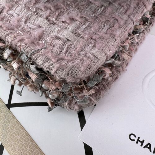 Authentic Chanel WOC Tweed Crossbody Clutch Bag Silver Hardware 11996710 B0246 - Picture 14 of 23