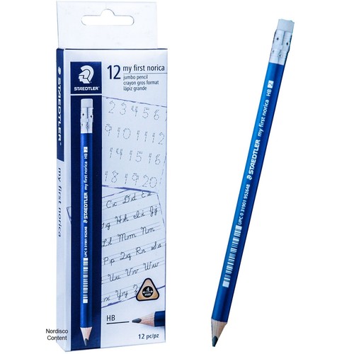 Staedtler 119 22 My First Norica HB 2, Triangular Learners Pencils, Box