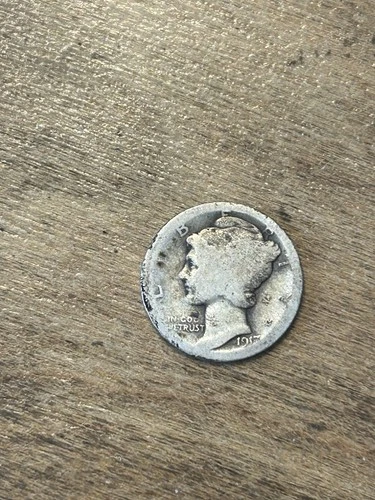 1917D Mercury Dime AG