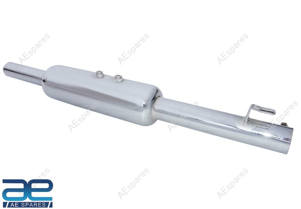Passt FüR Royal Enfield Electra 500Cc Auspuff SchalldäMpfer Stahl Chrom S2U-image
