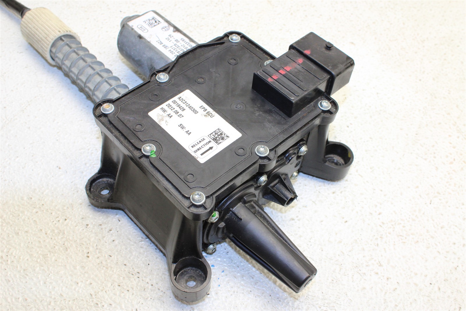 2013 Maserati GranTurismo S Emergency Parking Brake Actuator Motor ECU 08-13