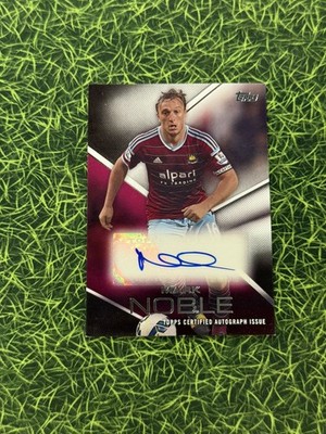 Mark Noble Autogramm 2014 Topps Premier Gold West Ham United