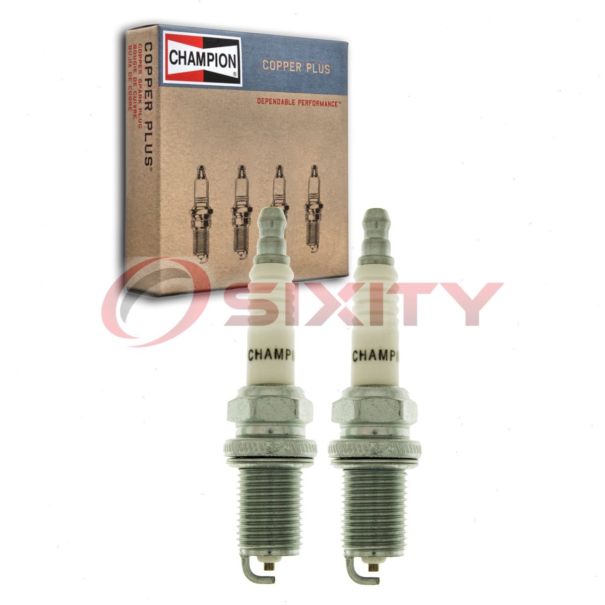 2 pc Champion Copper Plus 340 Spark Plugs for XS3922 RC7YC Q24PRZU11 tu