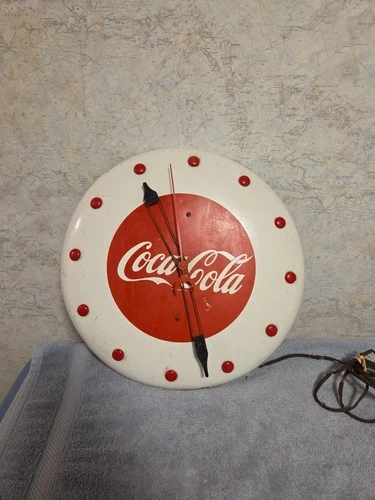 Vintage 1940s Coca-Cola Electric Wall Clock