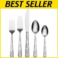 Tuscany 45-Piece Silver Flatware Set