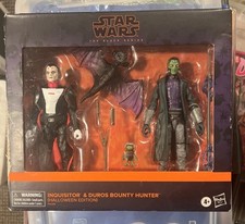Star Wars Black Series Inquisitor & Duros Bounty Hunter Halloween Edition