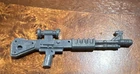 Vtg TMNT Rocksteady GUN rifle original 1988 figure gray weapon accessory part
