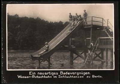 Fotografie Berlin, Wasser-Rutschbahn im Schlachtensee 