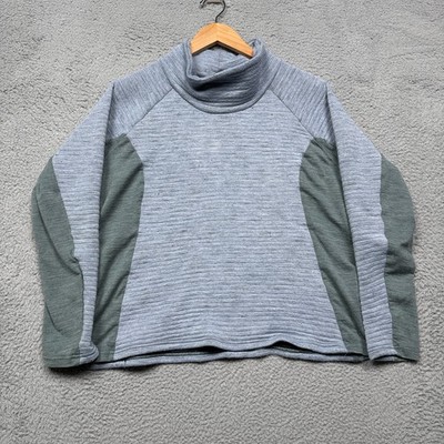 KUHL Womens Verena Sweater XL Blue Ribbed Wool Blend Athletic Outdoor *READ