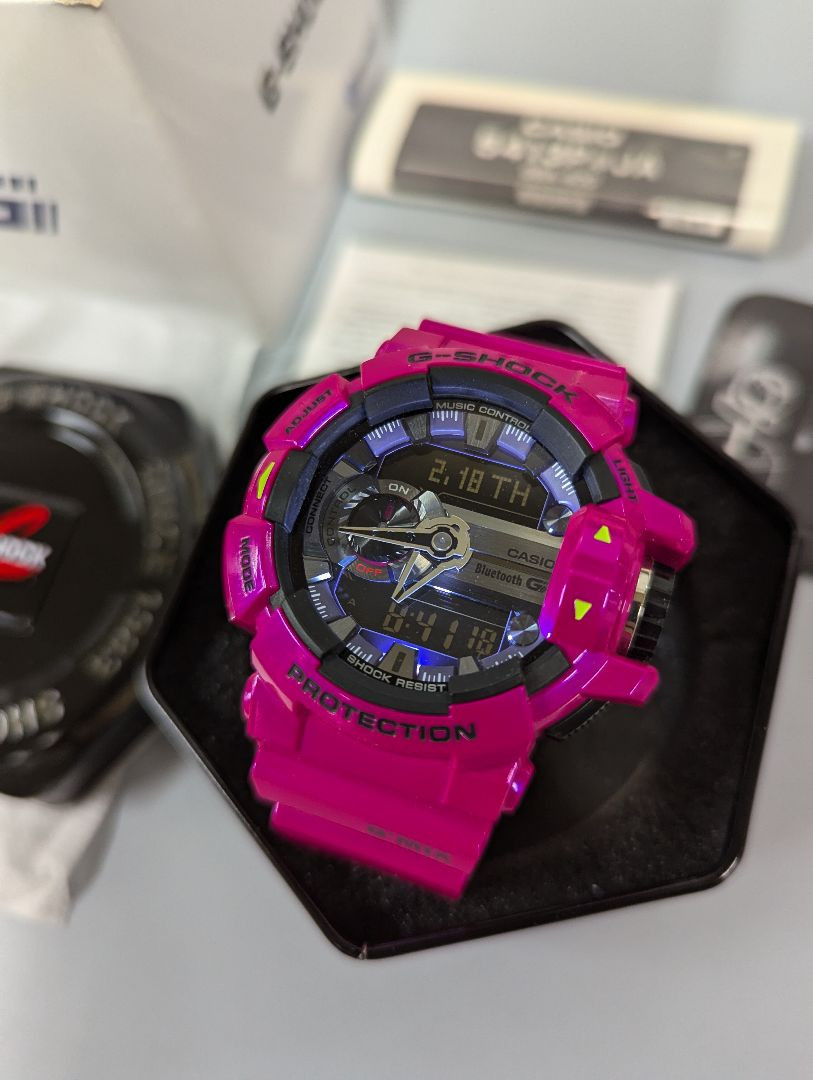 G-Shock G-Mix Gba-400-4Cjf Digital-Analog Quartz Men Superb