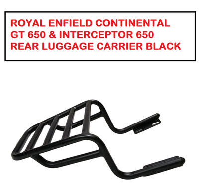 GEPÄCKTRÄGER SCHWARZ PASSEND FÜR ROYAL ENFIELD CONTINENTAL GT 650 & INTERCEPT...