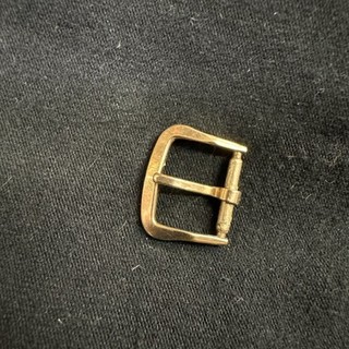 Genuine Bulova Solid 14K gold watch band buckle 13mm size vintage nice shape