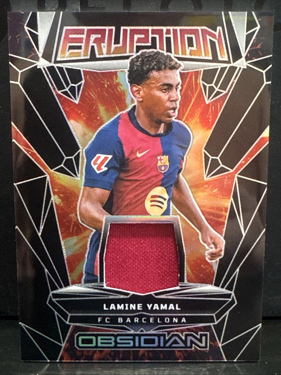 Lamine Yamal 2024/25 Obsidian Soccer Eruption Jersey Patch