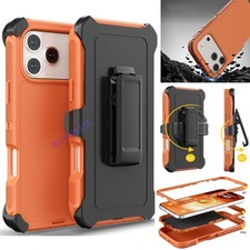 For iPhone 17 Pro/17 Pro Max Shockproof Defender Case / Belt Clip/Screen film