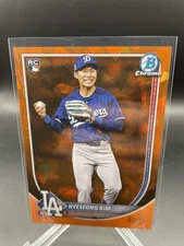 2025 Bowman Chrome Sapphire Hyeseong Kim #2 ORANGE IMAGE VARIATION 1/25