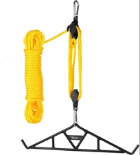 New Game Hanging Gambrel & Hoist Kit – 1600 lbs with Pulleys & Rope