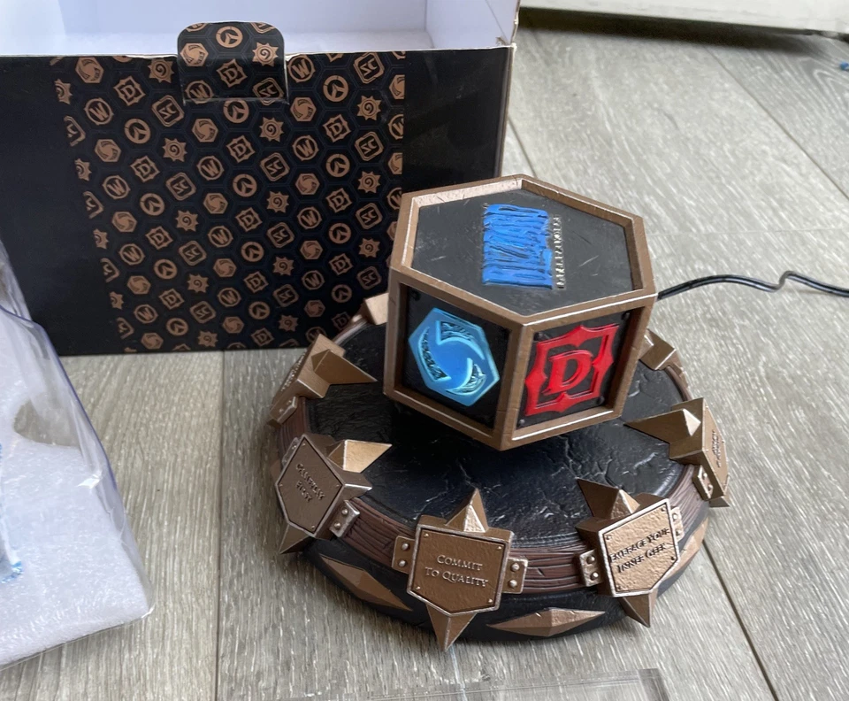 Blizzard Employee Holiday Gift The One Blizzard Floating Lit Spinning Statue USB - Image 2 of 4