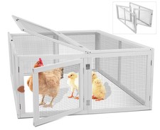 Chicken Coop Extension, Foldable Chicken Coop House Chicken Cage Wooden, Duck...