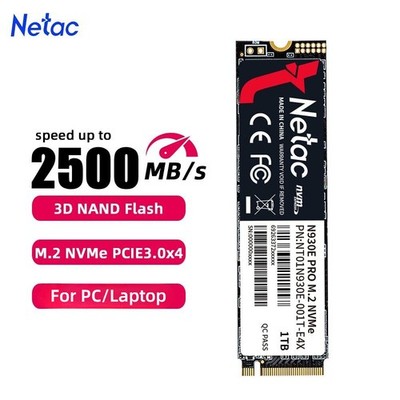 Netac 1TB M.2 2280 Internal SSD PCIe Gen3x4 NVMe Solid State Drive 2500MB/s