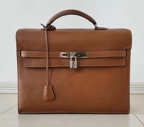 Hermes Kelly Depeche 34 Kushvel Business Bag Used