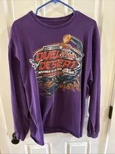 Delta Heavy Weight Long Sleeve Shirt “Duel In the Desert” L Purple