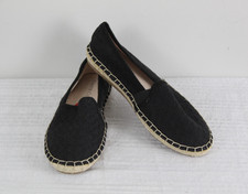 Charter Club Women's Joeey Espadrille Flats 6 Black Eyelet NWB