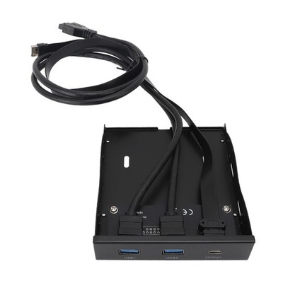 3.5in Floppy Bay Front Panel USB 19PIN Type E Input Interface USB A 5Gbps Ty SET