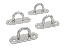 Stainless Steel Ceiling Hooks  Wall Hangers - Heavy Duty M6 Screw Mount, Rust-P