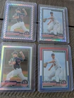 Set of 4 Paul Skenes Team USA Refractors - Stars and Stripes 2023 Panini
