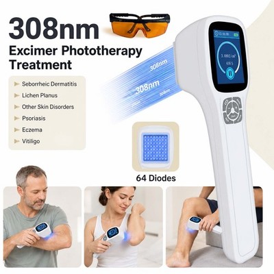 Home 308nm UVB Light Wand Shade Covers Power Supply for Daily Skin Care Kit Set