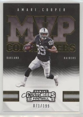 2016 Panini Contenders MVP Contenders Gold 71/199 Amari Cooper #20 1q9