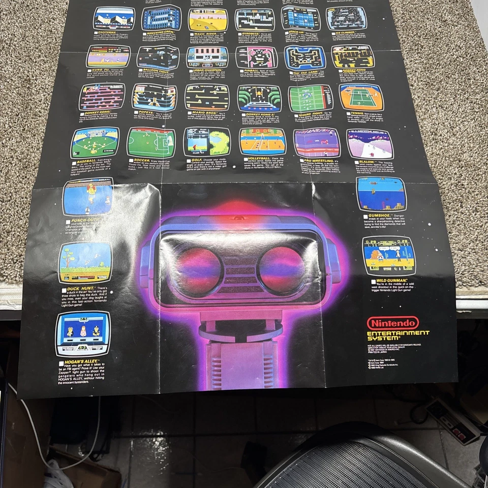 Sistema de juegos Nintendo 1987 Now Your Playing With Power póster impresión anterior Foto 3 de 4