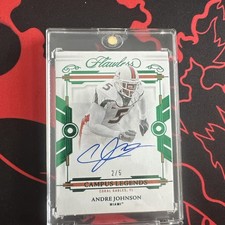 2023 PANINI FLAWLESS CAMPUS LEGENDS SIGNATURE-EMERALD ANDRE JOHNSON /5
