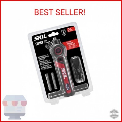 SKIL Twist 2.0 Rechargeable 4V Screwdriver with Pivoting Head, Torque Setting, U