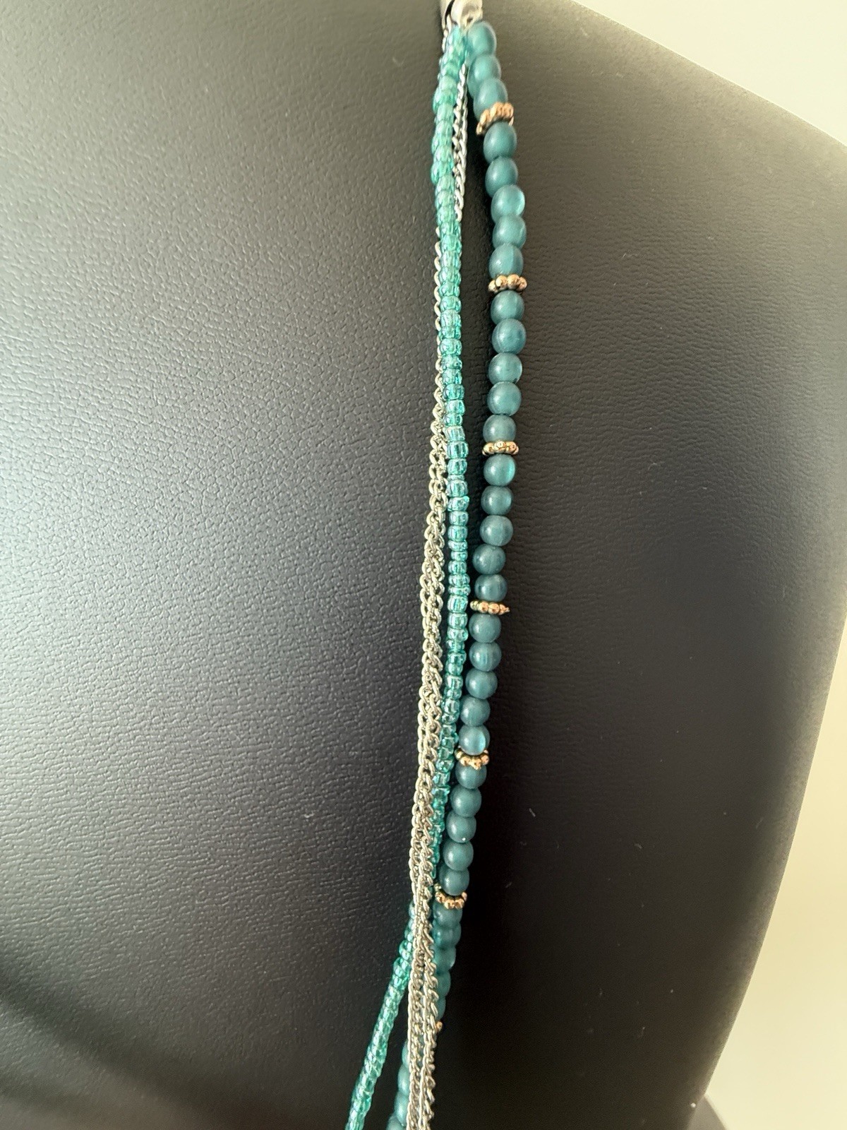 Ruby Rd. Silver Tone Turquoise Bead Multi Strand … - image 8