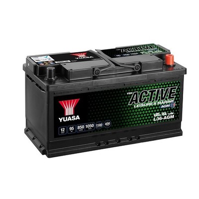 Yuasa L36-AGM Active Leisure AGM Batterie 12V 95Ah 850A