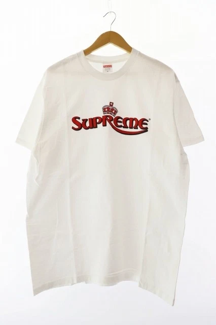 Supreme 23Ss Crown Tee Logo T Shirt M Blanc Aa 250331