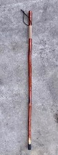 47.5 - Hand Carved -compass End- Hiking Stick - Walking Cane - Grip Wrapped-tip