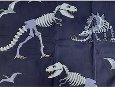 Pottery Barn Kids "Dino Bone Glow-In-the-Dark" Fabric Shower Curtain