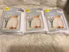 Vintage Woman  s Underwear Sears Panties Acetate Tricot Straight  Leg Set Of 3pkg