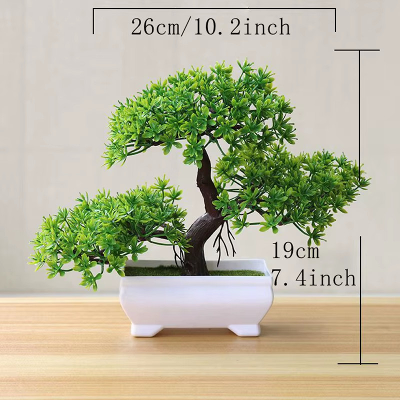 Artificial Tree Bonsai Simulation Plants Pot Plants for Garden Table Home Room B