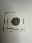 1902-O Barber Silver Dime US Coin Authentic (B 341) ￼