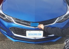 Car Emblem Wrap Kit - for Chevy Models Bowtie Badge Decal Kinetic Blue