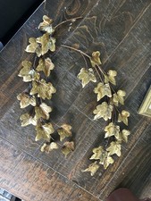 Vintage Brass Ivy Wall Decor Set Mid Century ...