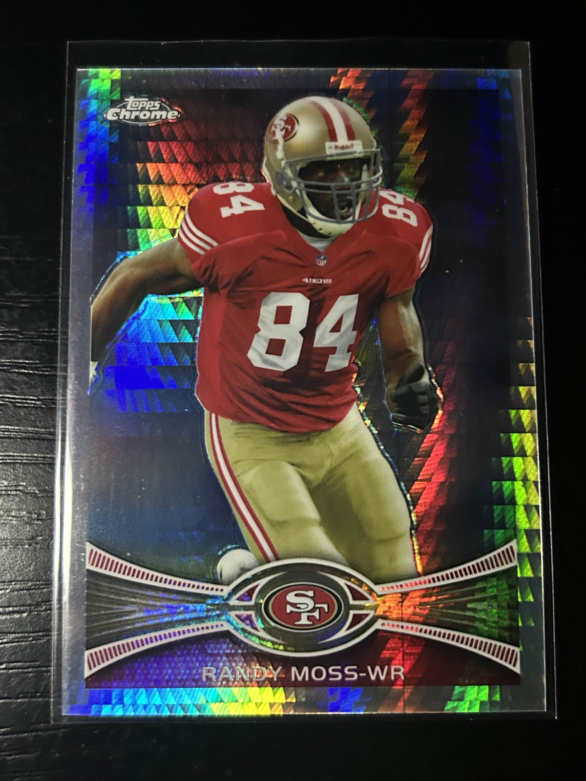 Randy Moss 2012 Topps Chrome #32 Prism Refractor /216 49ers