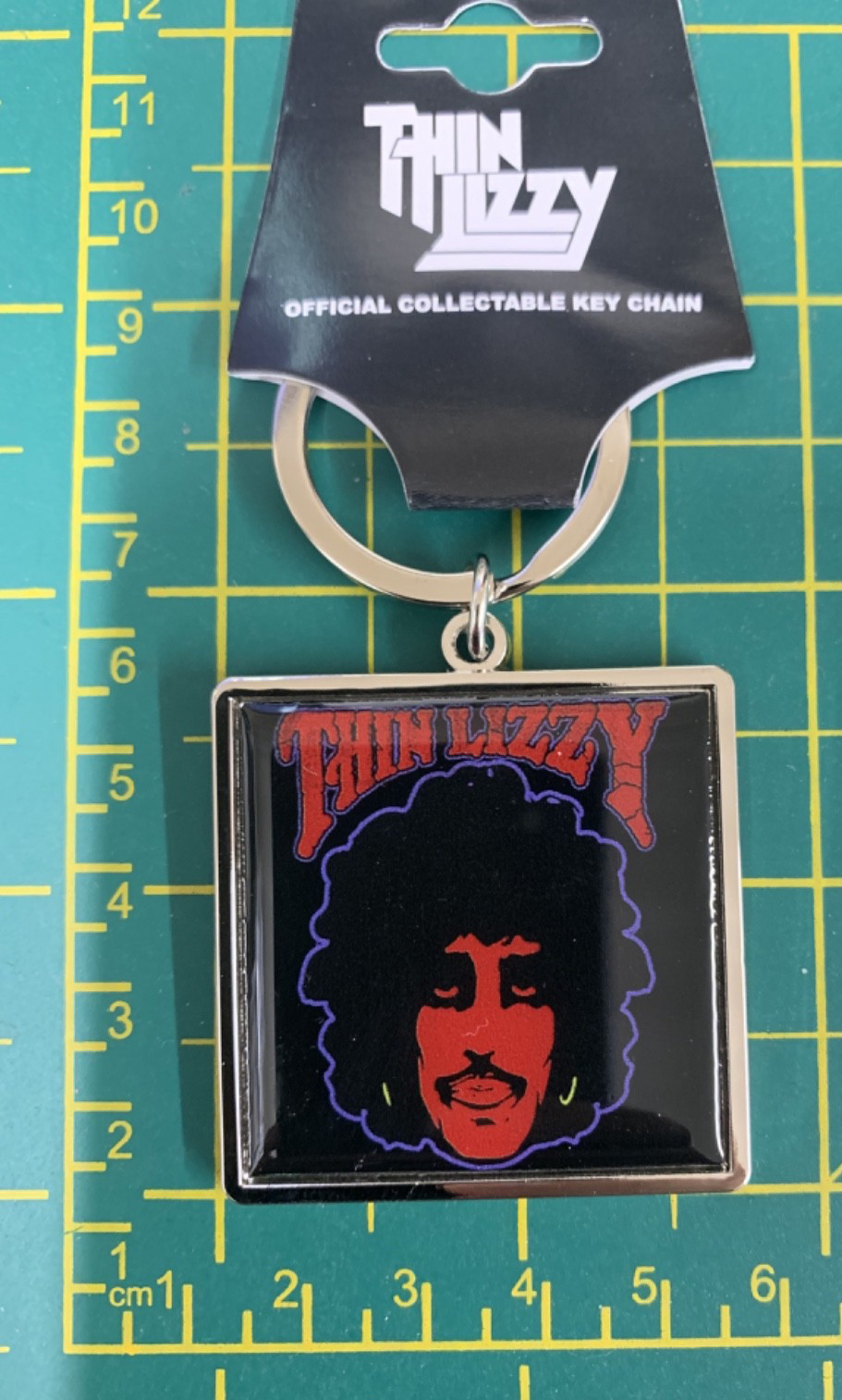 Thin Lizzy Phil Lynott Red Logo High Quality Metal Key Ring Officially Licensed