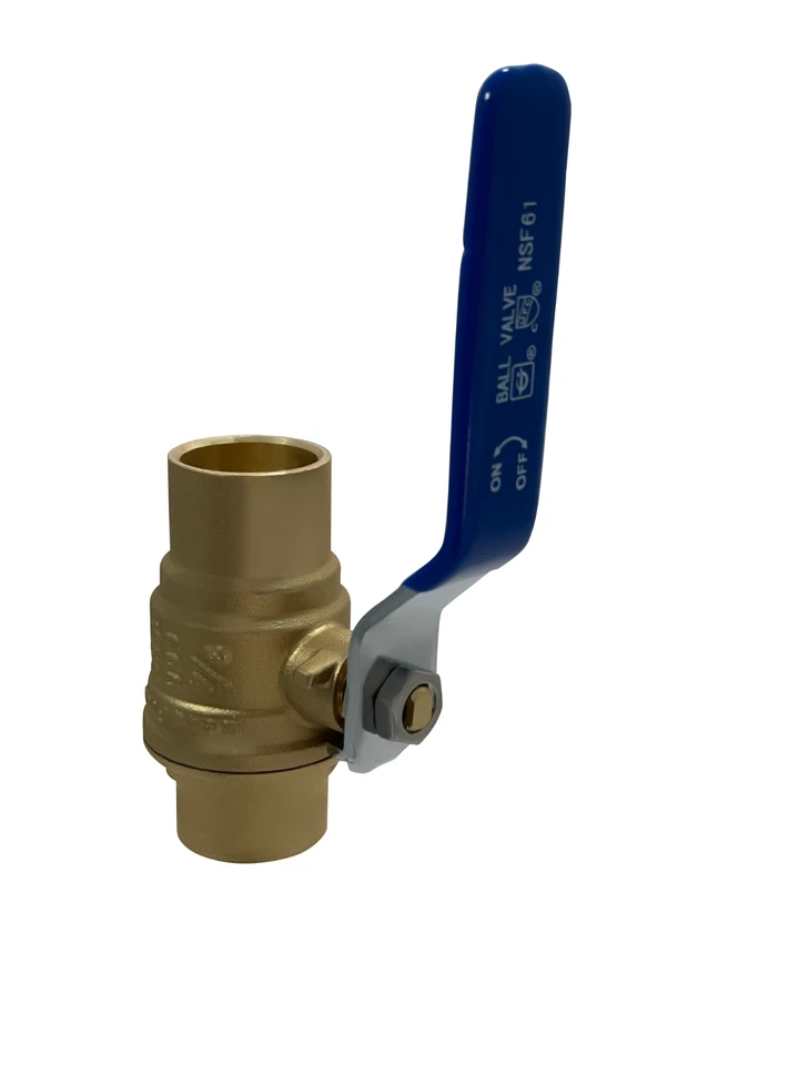 10 PIECES 3/4" SWEAT BALL VALVE, LEAD FREE BRASS, FULL PORT, 600 WOG, 1/4 TURN - Image 2 of 4