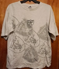 Vintage Los Angeles Raiders Apex One Single Stitch Tshirt Men Sz Large