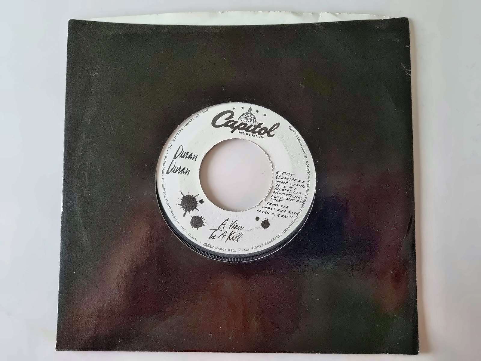 Duran Duran - A view to a kill 7'' Vinyl US PROMO